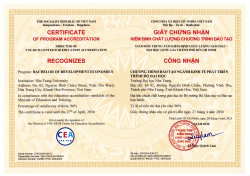 Hình ảnh Chứng nhận Kiểm định chất lượng đào tạo