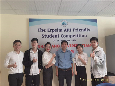 Đội sinh viên Trường Đại học Nha Trang đạt giải 3 cuộc thi  quốc tế “The Erpsim Apj Friendly Student Competition”