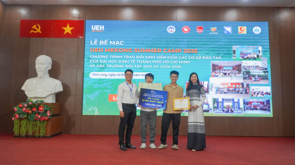 Sinh viên ngành Quản trị Kinh doanh –  Trường Đại học Nha Trang tham gia UEH Mekong Summer Camp 2025