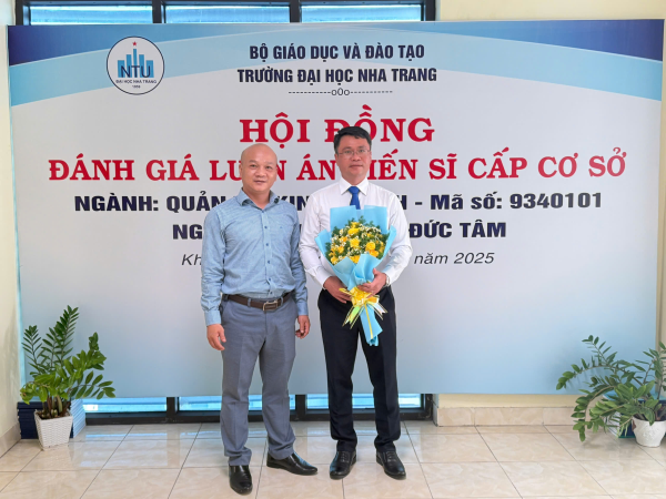 Hội đồng đánh giá Luận án tiến sĩ cấp cơ sở - NCS Lê Đức Tâm
