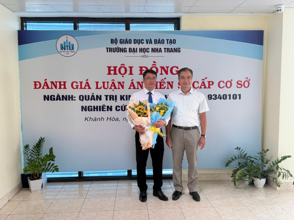Hội đồng đánh giá Luận án tiến sĩ cấp cơ sở - NCS Lê Đức Tâm